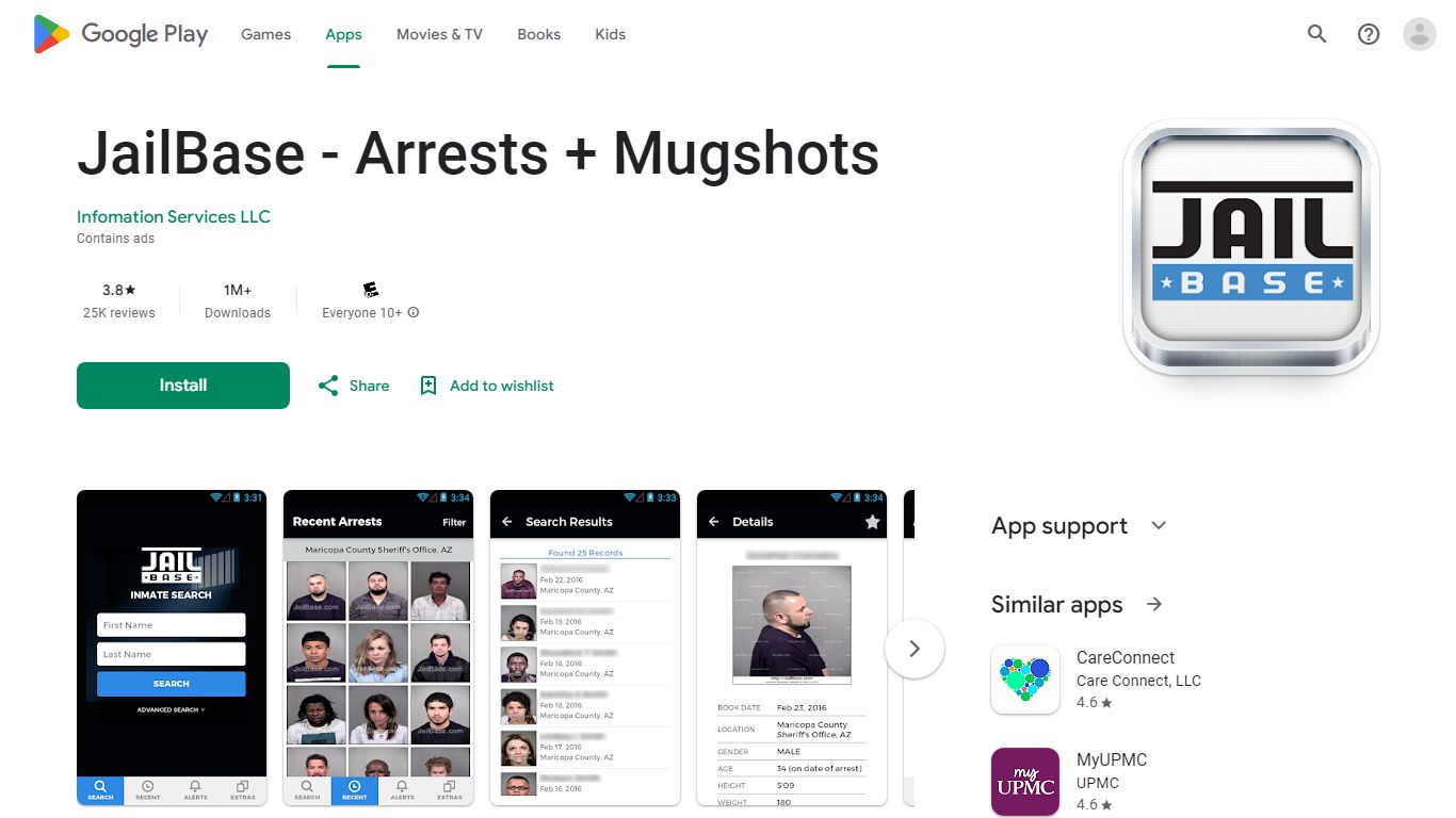 JailBase - Arrests + Mugshots - Apps on Google Play